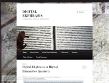 Tablet Screenshot of digitalekphrasis.wordpress.com