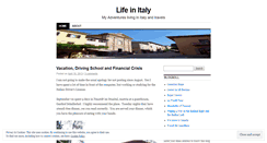 Desktop Screenshot of myitalianlife.wordpress.com