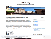 Tablet Screenshot of myitalianlife.wordpress.com