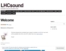 Tablet Screenshot of lhcsound.wordpress.com