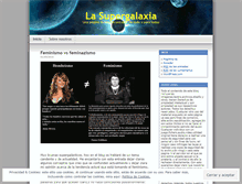 Tablet Screenshot of lasupergalaxia.wordpress.com