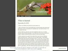 Tablet Screenshot of hummingbirdsjourney.wordpress.com