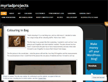 Tablet Screenshot of myriadprojects.wordpress.com