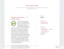 Tablet Screenshot of greenartistsleague.wordpress.com