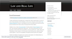 Desktop Screenshot of lawandreallife.wordpress.com