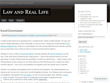 Tablet Screenshot of lawandreallife.wordpress.com