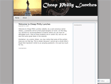 Tablet Screenshot of cheapphillylunches.wordpress.com