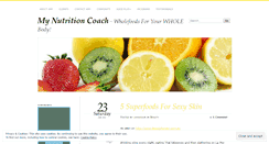 Desktop Screenshot of mynutritioncoach1.wordpress.com