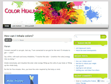 Tablet Screenshot of colorhealing.wordpress.com