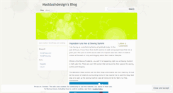 Desktop Screenshot of maddashdesign.wordpress.com