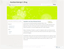 Tablet Screenshot of maddashdesign.wordpress.com
