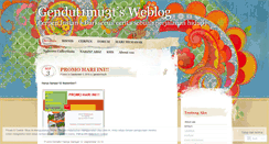 Desktop Screenshot of gendut1mu3t.wordpress.com