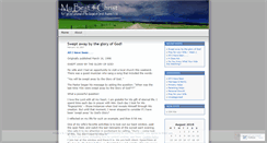 Desktop Screenshot of mybest4christ.wordpress.com