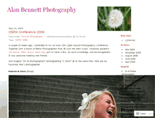 Tablet Screenshot of alanbennettphotography.wordpress.com