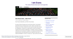 Desktop Screenshot of iamevans.wordpress.com