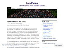 Tablet Screenshot of iamevans.wordpress.com