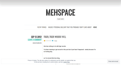 Desktop Screenshot of mehspace.wordpress.com