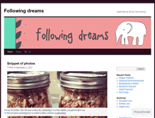 Tablet Screenshot of followingdreams.wordpress.com