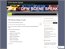 Tablet Screenshot of dfwscene.wordpress.com