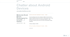 Desktop Screenshot of androidchatter.wordpress.com