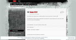 Desktop Screenshot of emilyanonymousadvice.wordpress.com