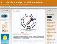 Tablet Screenshot of escritoresdelcomahue.wordpress.com