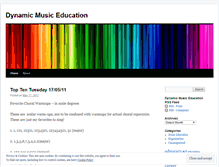 Tablet Screenshot of dynamicmusiceducation.wordpress.com