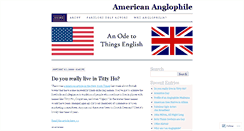 Desktop Screenshot of americananglophile.wordpress.com