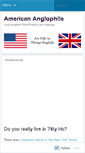 Mobile Screenshot of americananglophile.wordpress.com