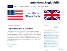Tablet Screenshot of americananglophile.wordpress.com