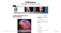 Desktop Screenshot of icare4autism.wordpress.com