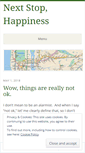 Mobile Screenshot of nextstophappiness.wordpress.com