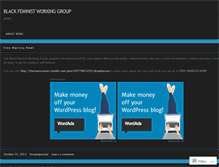 Tablet Screenshot of blackfeministworkinggroup.wordpress.com