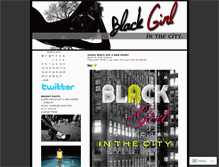 Tablet Screenshot of blackgirlinthecity.wordpress.com