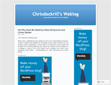 Tablet Screenshot of chrisdockrill.wordpress.com