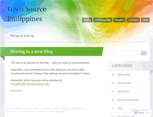 Tablet Screenshot of opensourceph.wordpress.com