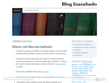 Tablet Screenshot of bloginacabado.wordpress.com
