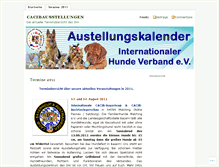 Tablet Screenshot of cacibausstellungen.wordpress.com