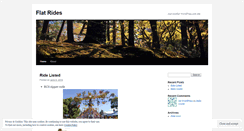 Desktop Screenshot of flatrides.wordpress.com