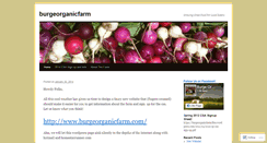 Desktop Screenshot of burgeorganicfarm.wordpress.com