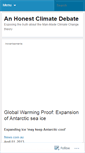 Mobile Screenshot of anhonestclimatedebate.wordpress.com