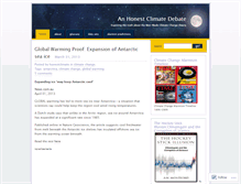 Tablet Screenshot of anhonestclimatedebate.wordpress.com