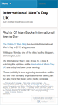 Mobile Screenshot of internationalmensdayuk.wordpress.com