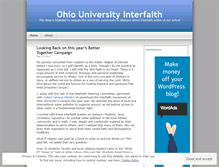 Tablet Screenshot of ouinterfaith.wordpress.com