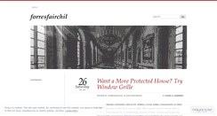 Desktop Screenshot of forresfairchil.wordpress.com