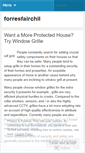 Mobile Screenshot of forresfairchil.wordpress.com