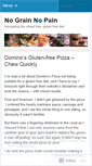 Mobile Screenshot of nograinnopain.wordpress.com