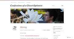 Desktop Screenshot of closetoptimism.wordpress.com