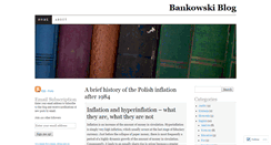 Desktop Screenshot of bankowski.wordpress.com