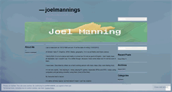 Desktop Screenshot of joelmannings.wordpress.com